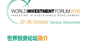 World Investment Forum 2018 Programme (Chinese)