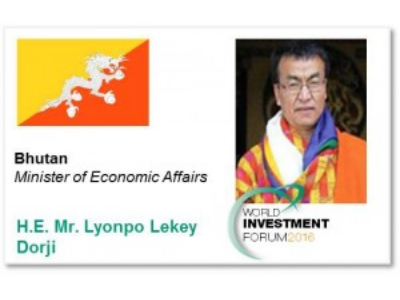 H.E. Mr. Lyonpo Lekey Dorji