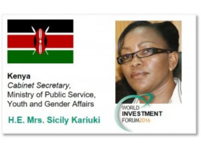 H.E. Mrs. Sicily Kariuki